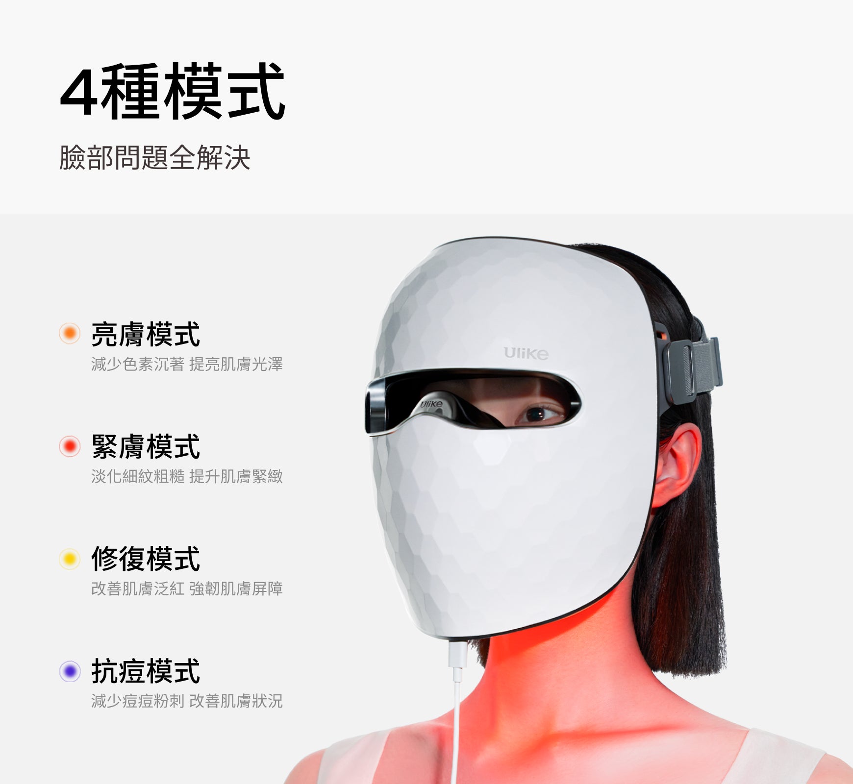 Ulike白皇后LED美容面膜儀-限時團購